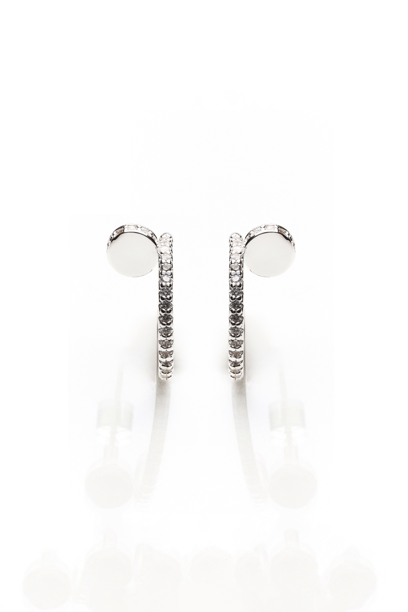 Lara & Ela | Hooked On You Silver Earrings - Lara & Ela