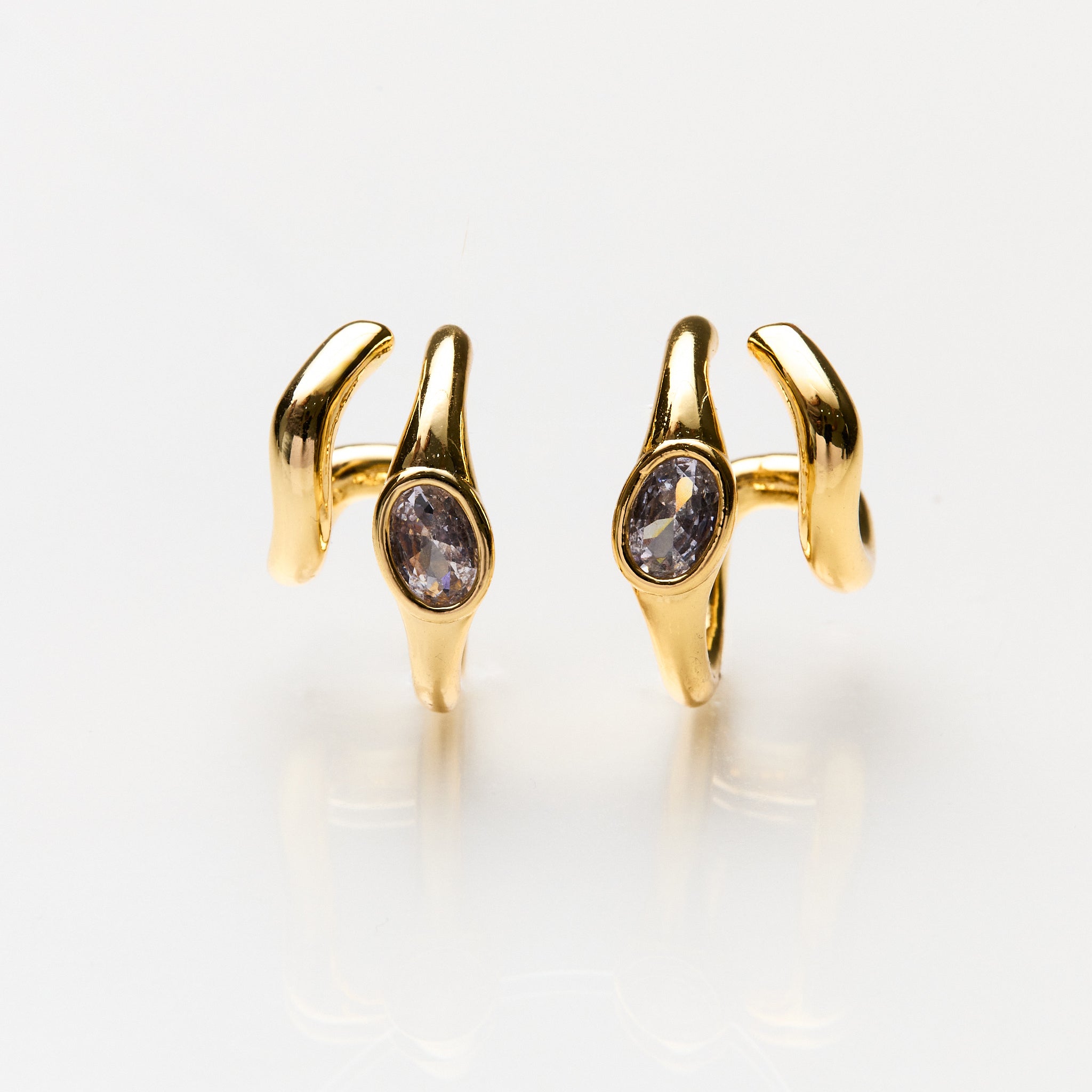 Lara & Ela I Hugs Gold Earrings - Lara & Ela