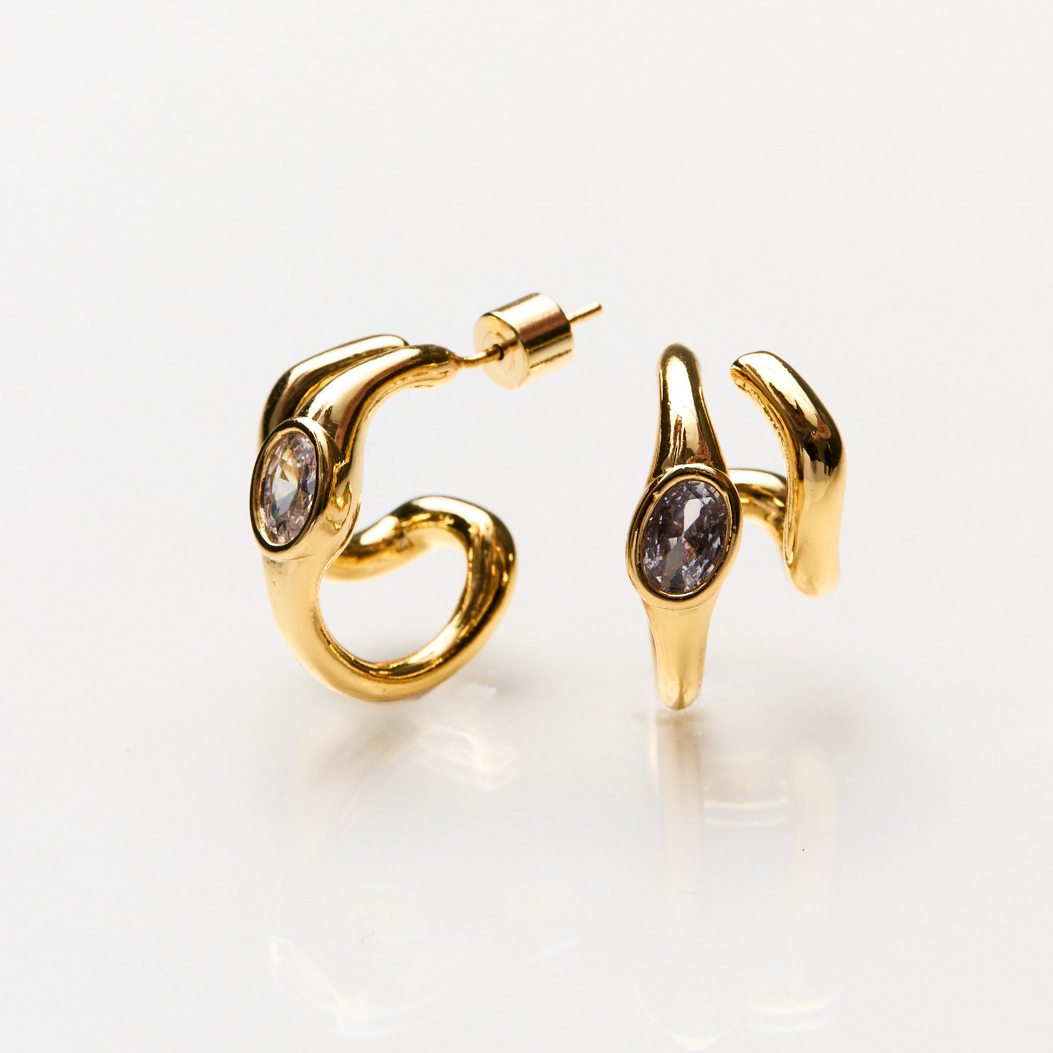 Lara & Ela I Hugs Gold Earrings - Lara & Ela