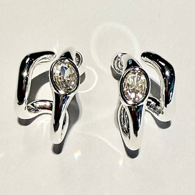 Lara & Ela I Hugs Silver Earrings