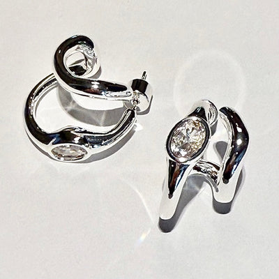 Lara & Ela I Hugs Silver Earrings