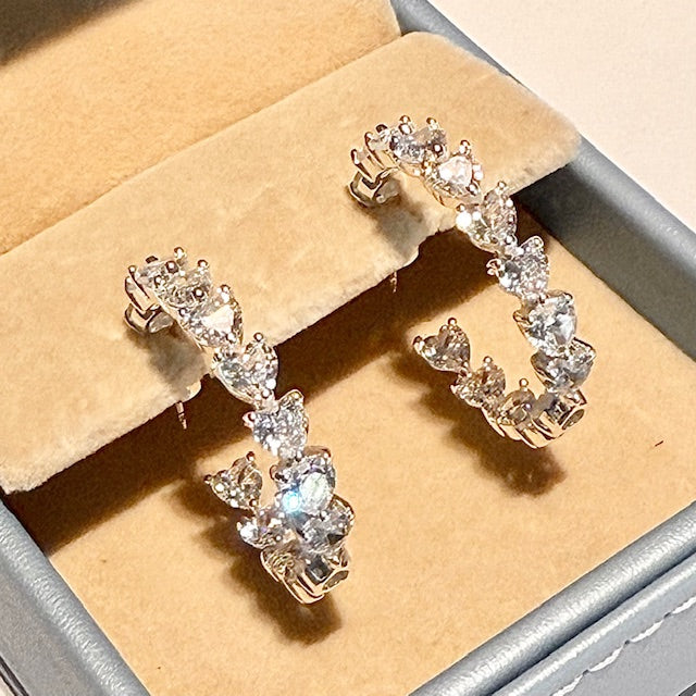 Lara & Ela | Wild Hearts Silver Earrings