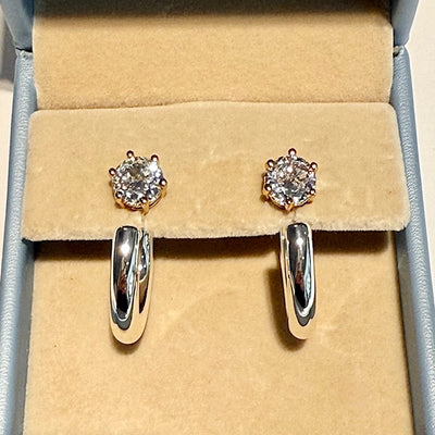 Lara & Ela I Just The Two Of Us Silver Earrings