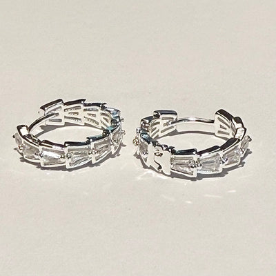 Lara & Ela I Reign Silver Earrings