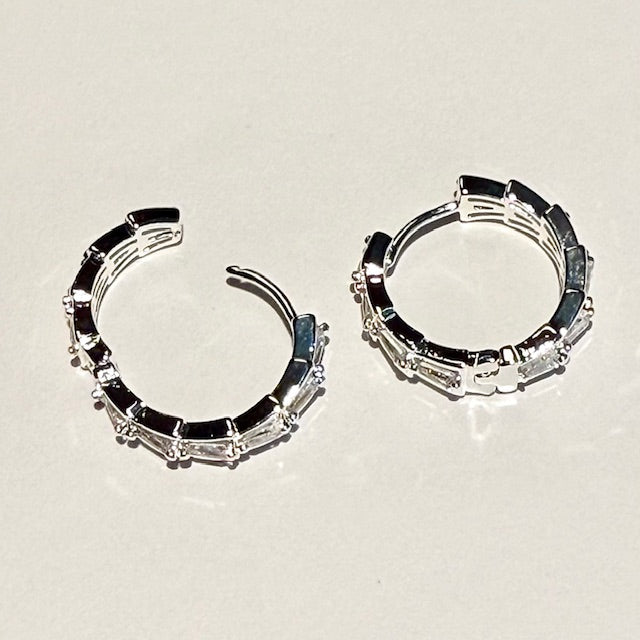 Lara & Ela I Reign Silver Earrings