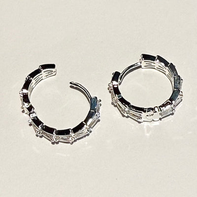 Lara & Ela I Reign Silver Earrings