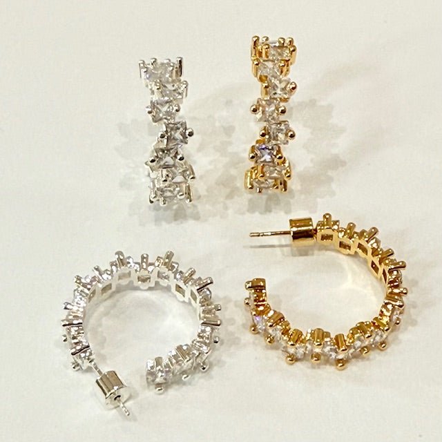 Lara & Ela | Duchess Silver Earrings - Lara & Ela