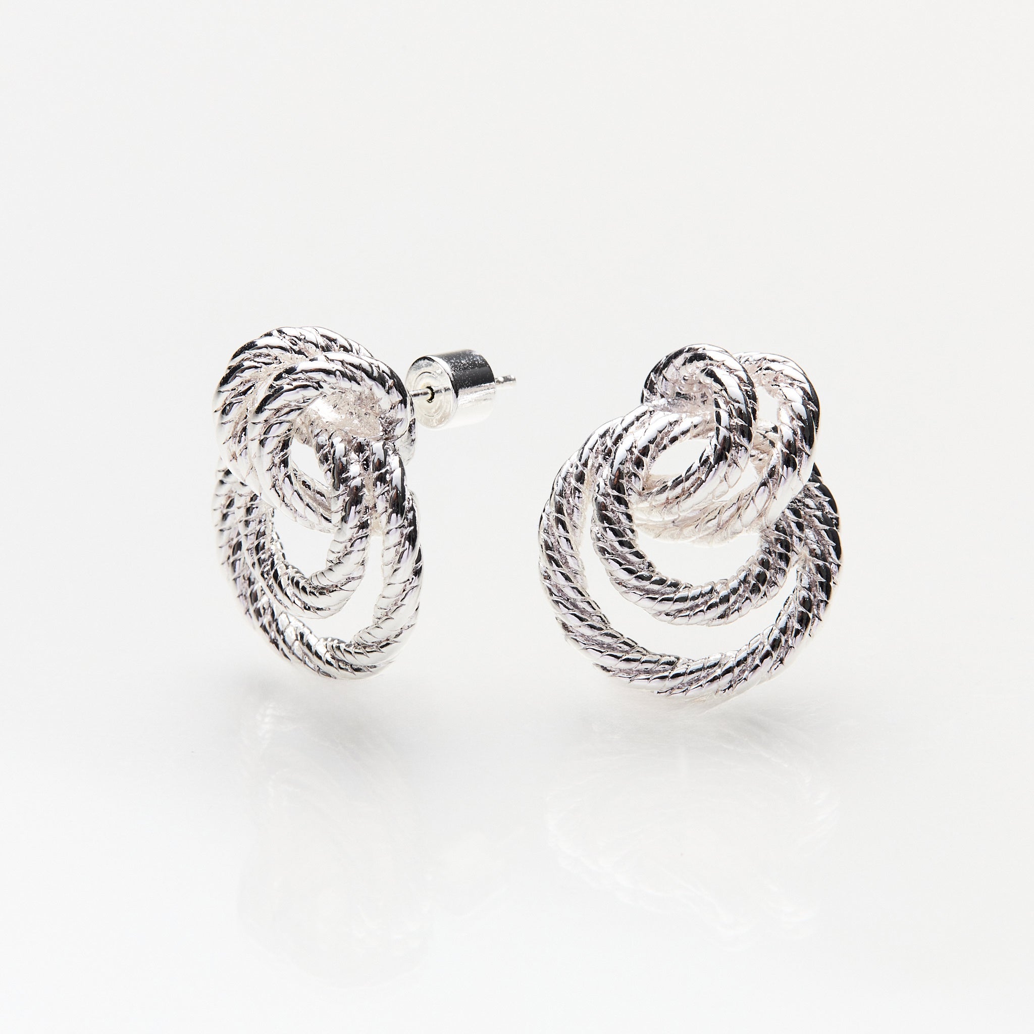 Lara & Ela | I'll Take Manhattan Silver Earrings - Lara & Ela