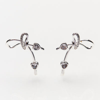 Lara & Ela | It's Criminal To Look This Good Silver Earrings - Lara & Ela