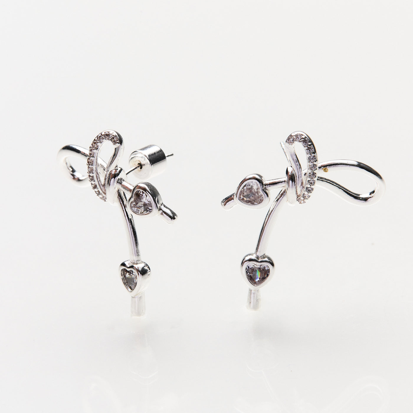 Lara & Ela | It's Criminal To Look This Good Silver Earrings - Lara & Ela
