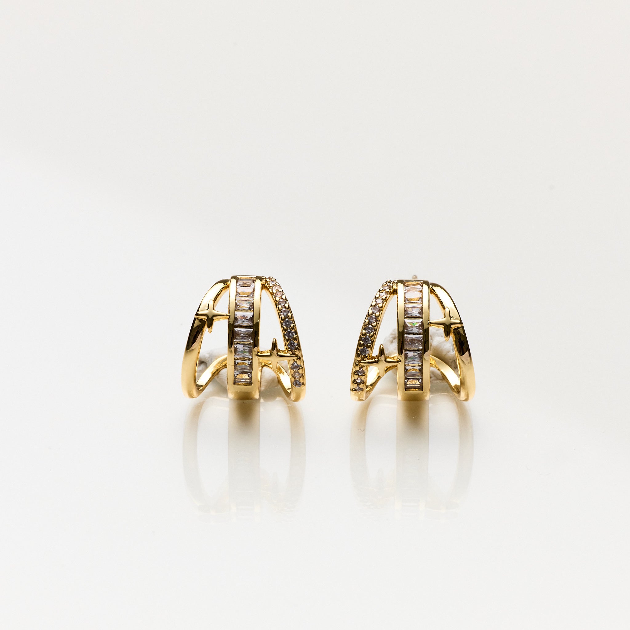 Lara & Ela | It's You Gold Earrings - Lara & Ela