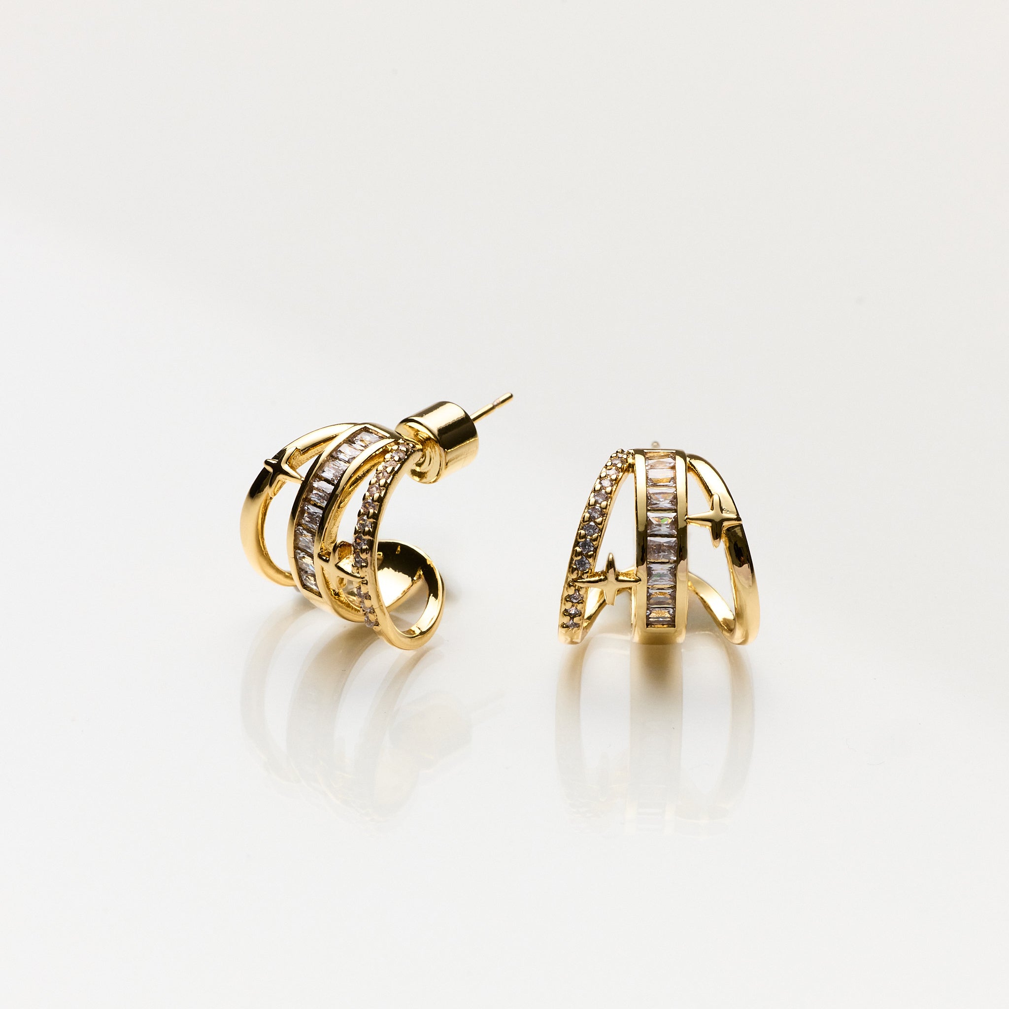 Lara & Ela | It's You Gold Earrings - Lara & Ela