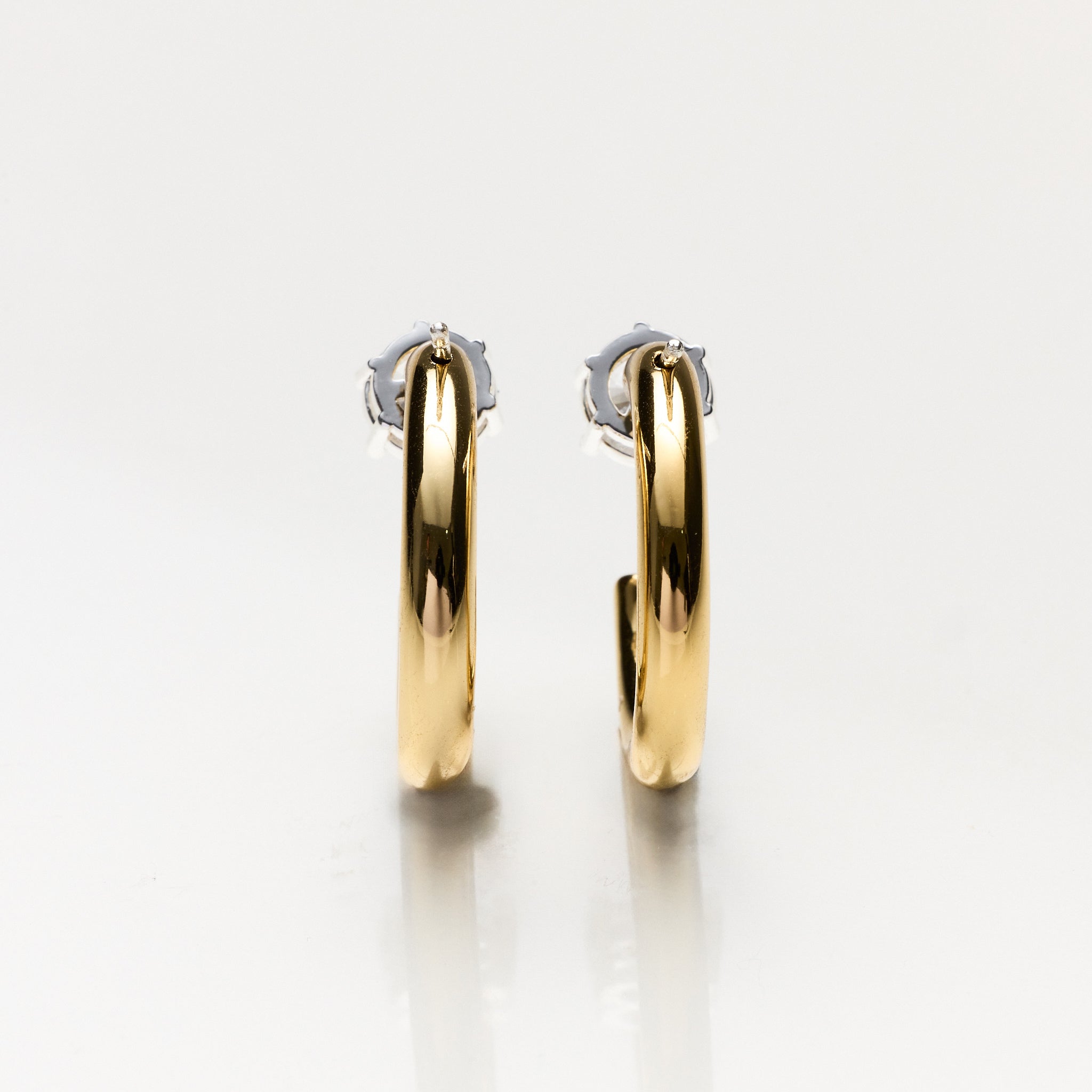 Lara & Ela I Just The Two Of Us Gold Earrings - Lara & Ela