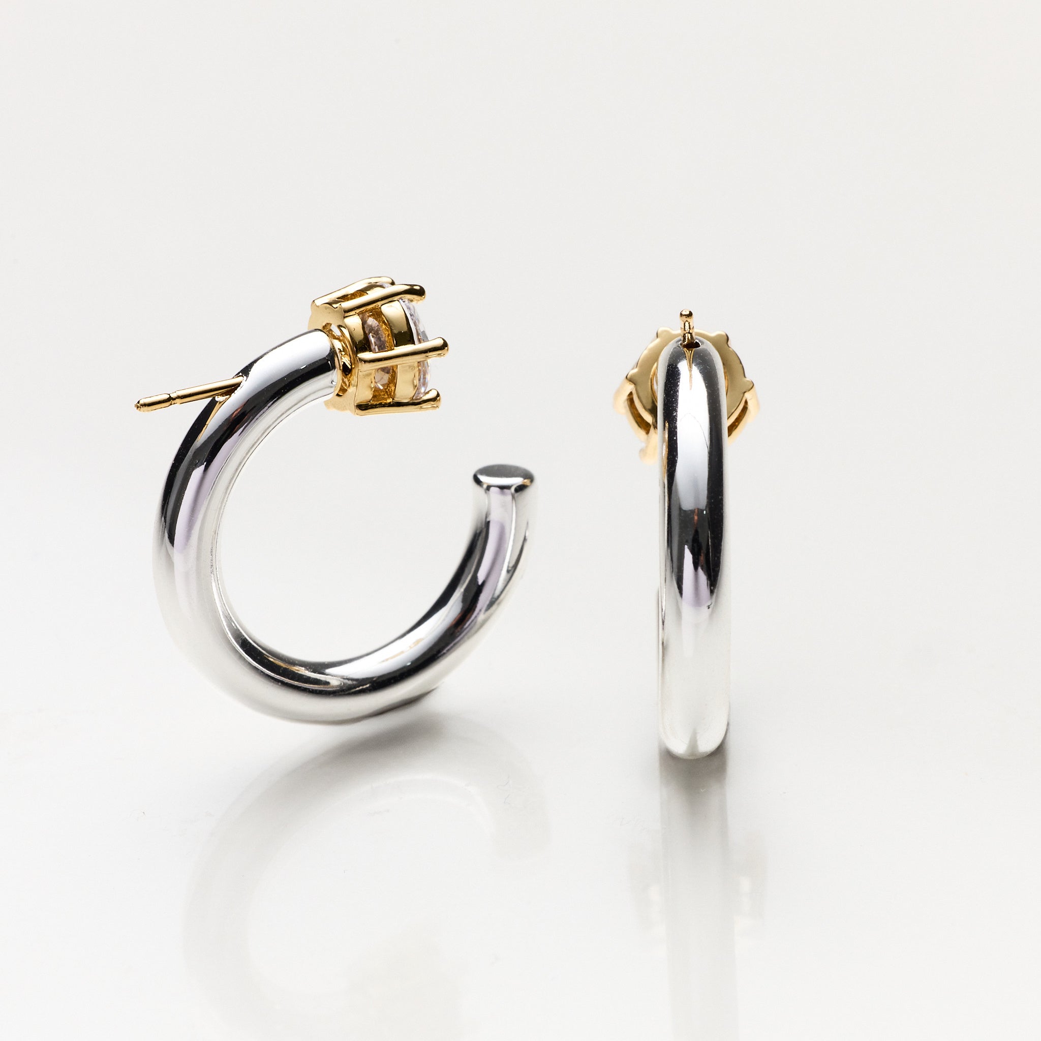 Lara & Ela I Just The Two Of Us Silver Earrings - Lara & Ela