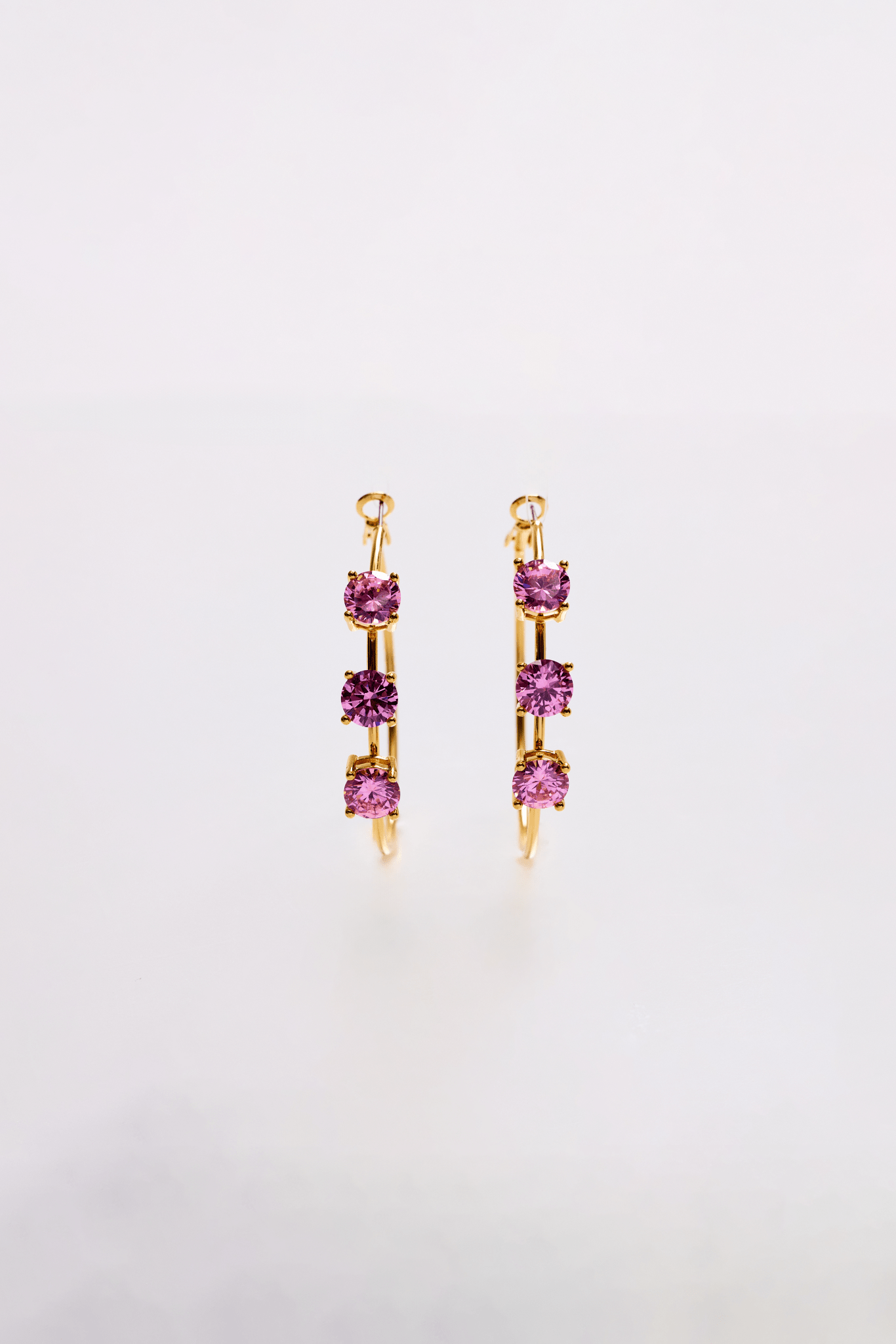 Lara & Ela | Lara Blossom Pink Gold Earrings - Lara & Ela