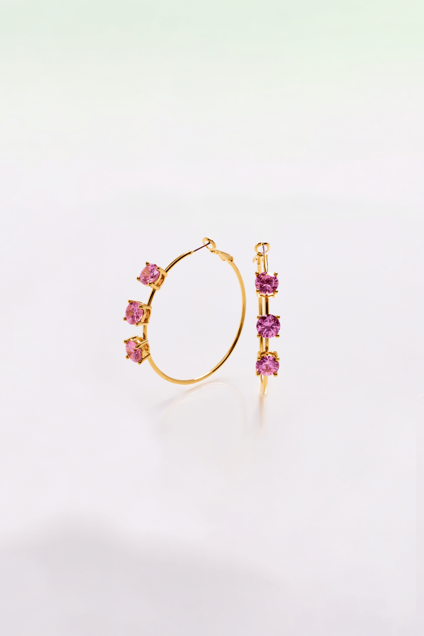 Lara & Ela | Lara Blossom Pink Gold Earrings - Lara & Ela