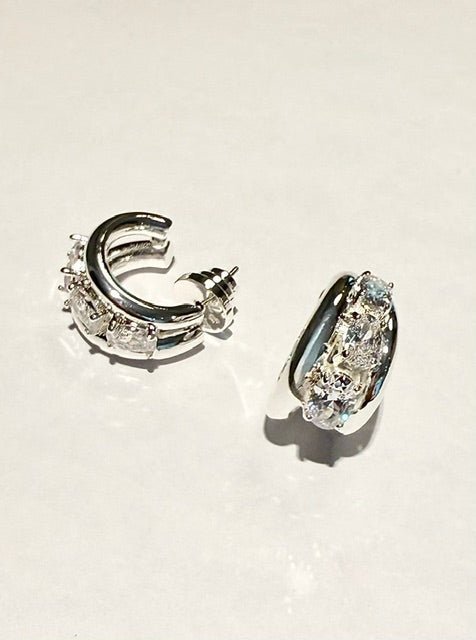 Lara & Ela | Goddess Choker | Oval Bezel Pendant | Last Night Abroad Earrings - Lara & Ela