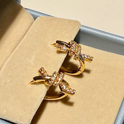 Lara & Ela I Let's Tango Gold Earrings