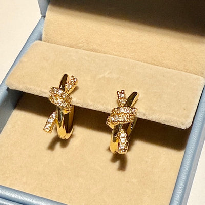 Lara & Ela I Let's Tango Gold Earrings