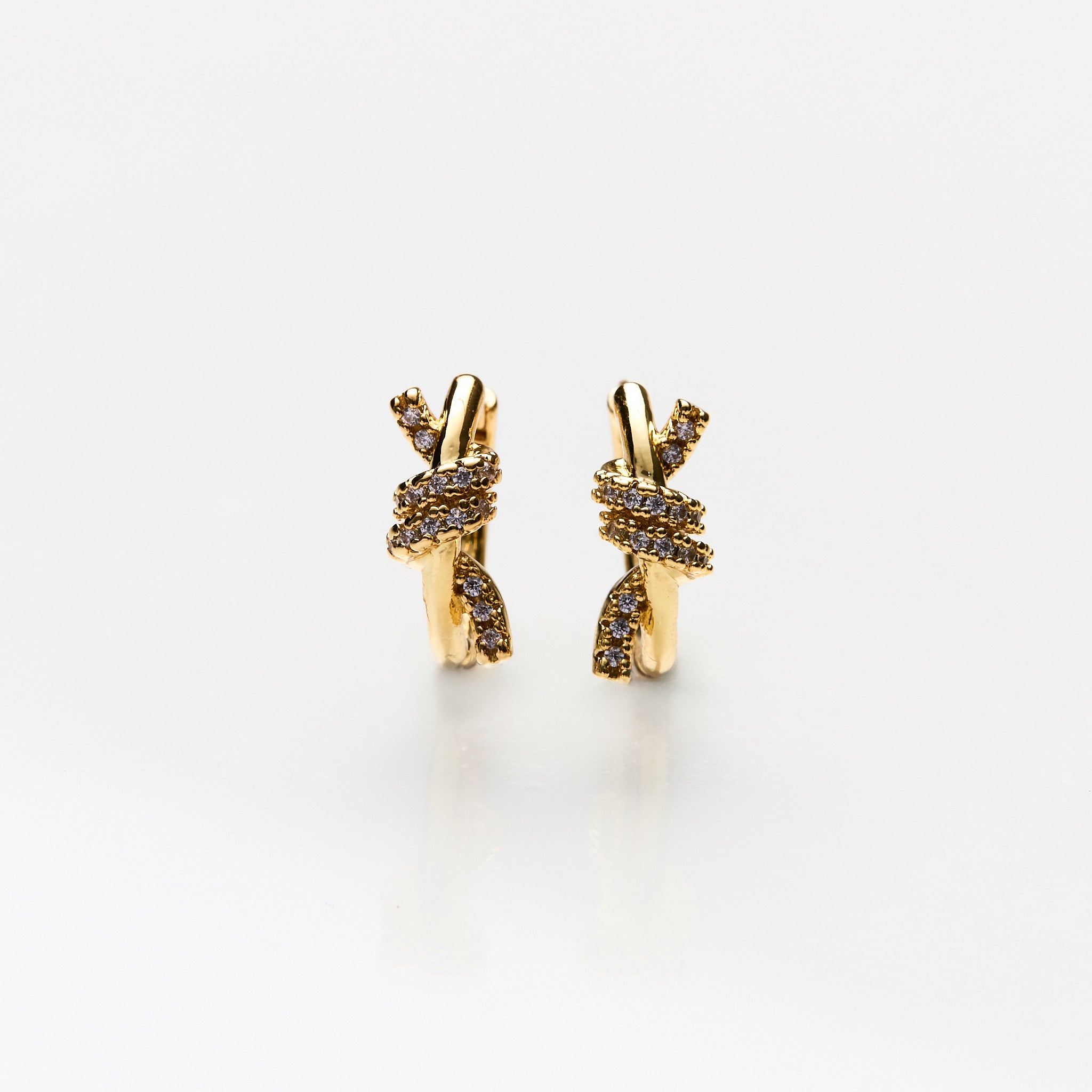 Lara & Ela I Let's Tango Gold Earrings - Lara & Ela