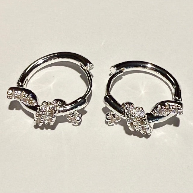 Lara & Ela I Let's Tango Silver Earrings