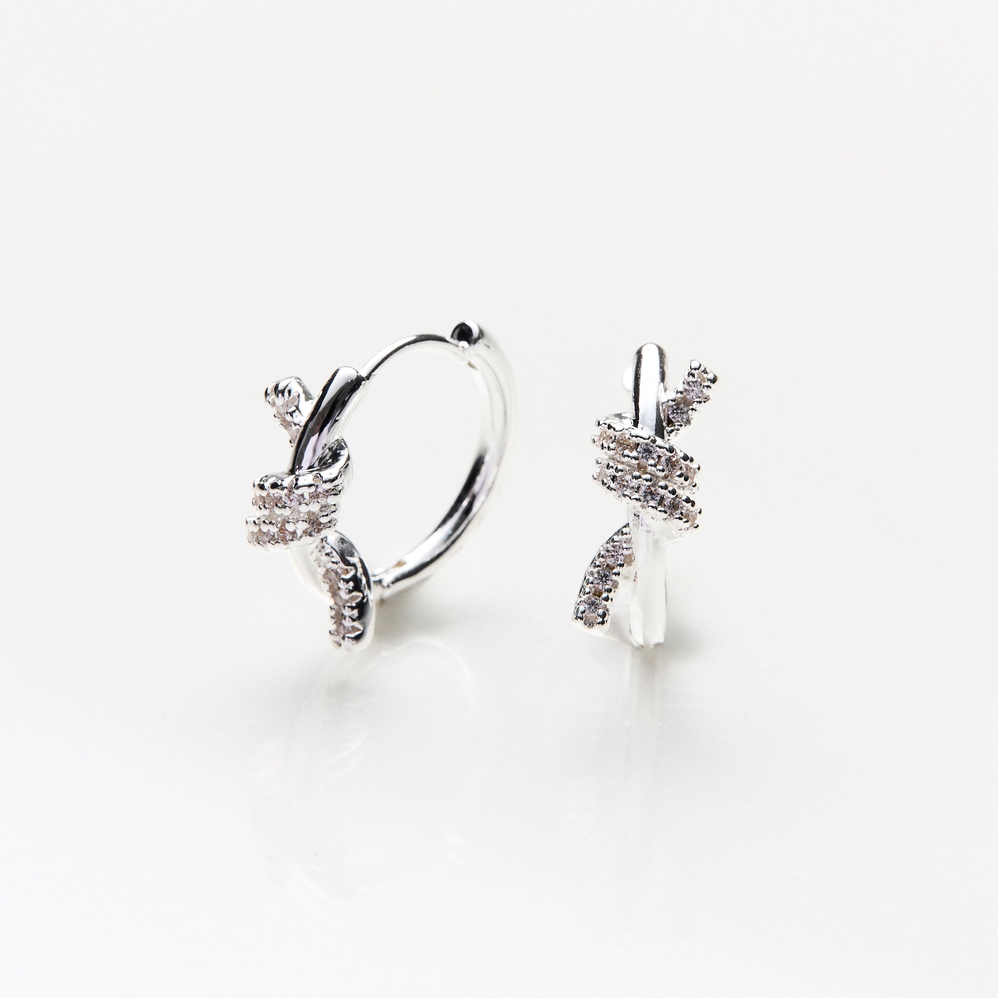 Lara & Ela I Let's Tango Silver Earrings - Lara & Ela