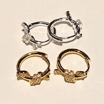 Lara & Ela I Let's Tango Silver Earrings