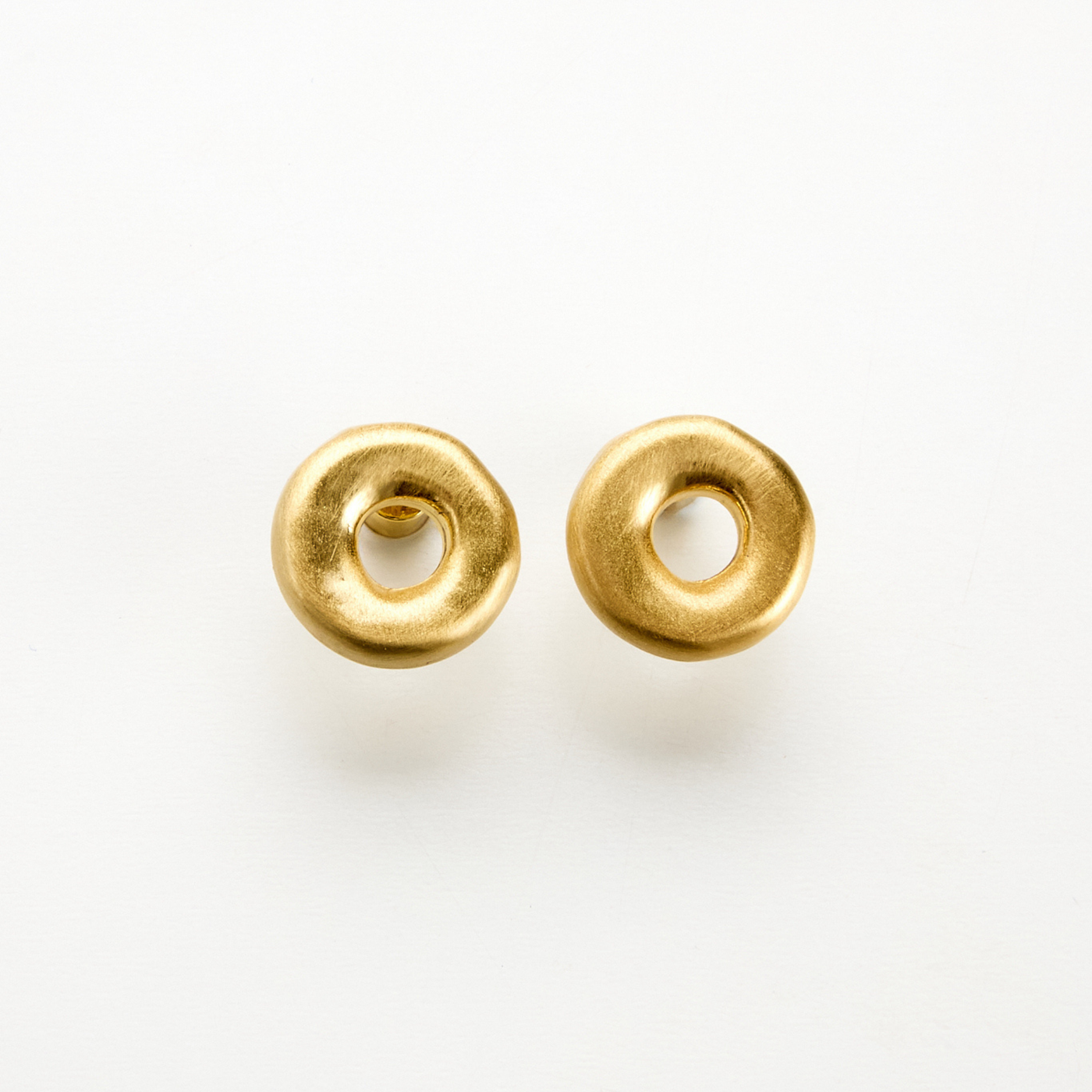 Love Makes The World Go Round Gold Earrings