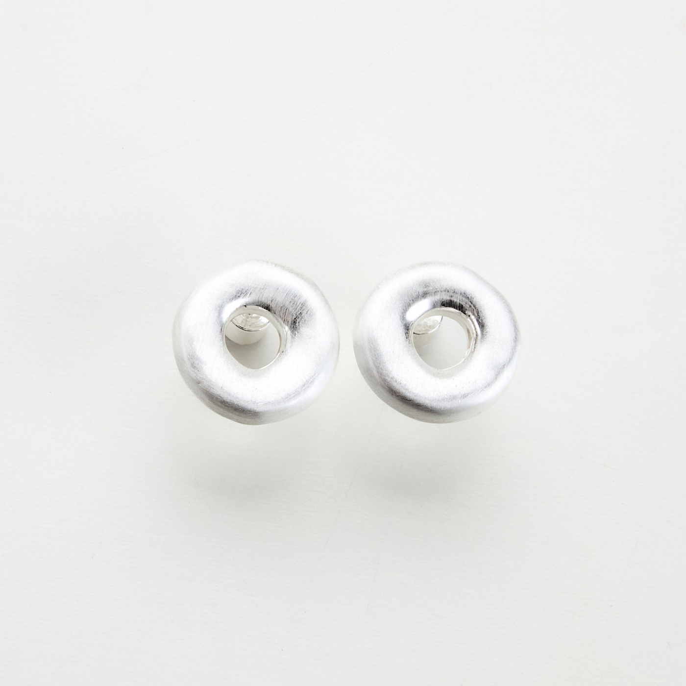 Love Makes The World Go Round Silver Earrings