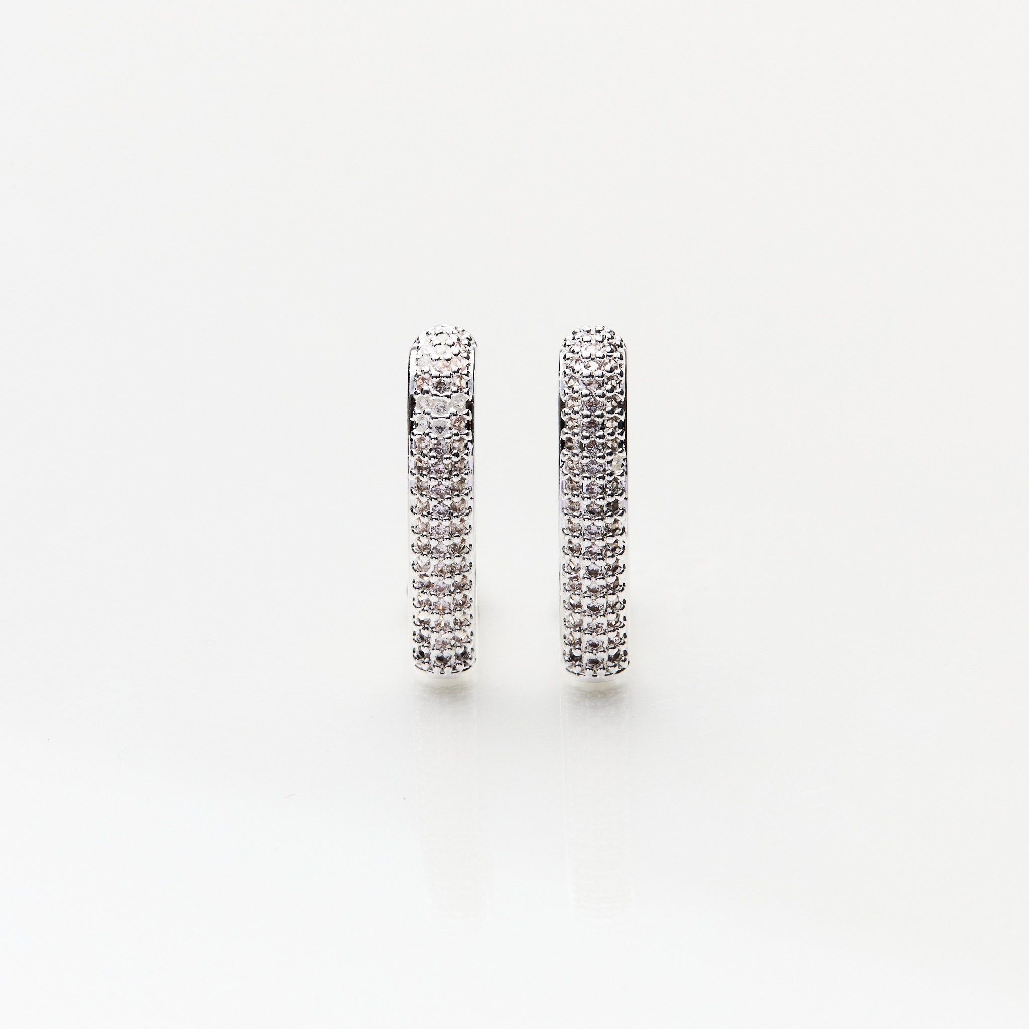 Lara & Ela | Love You To The Moon And Back Silver Earrings - Lara & Ela