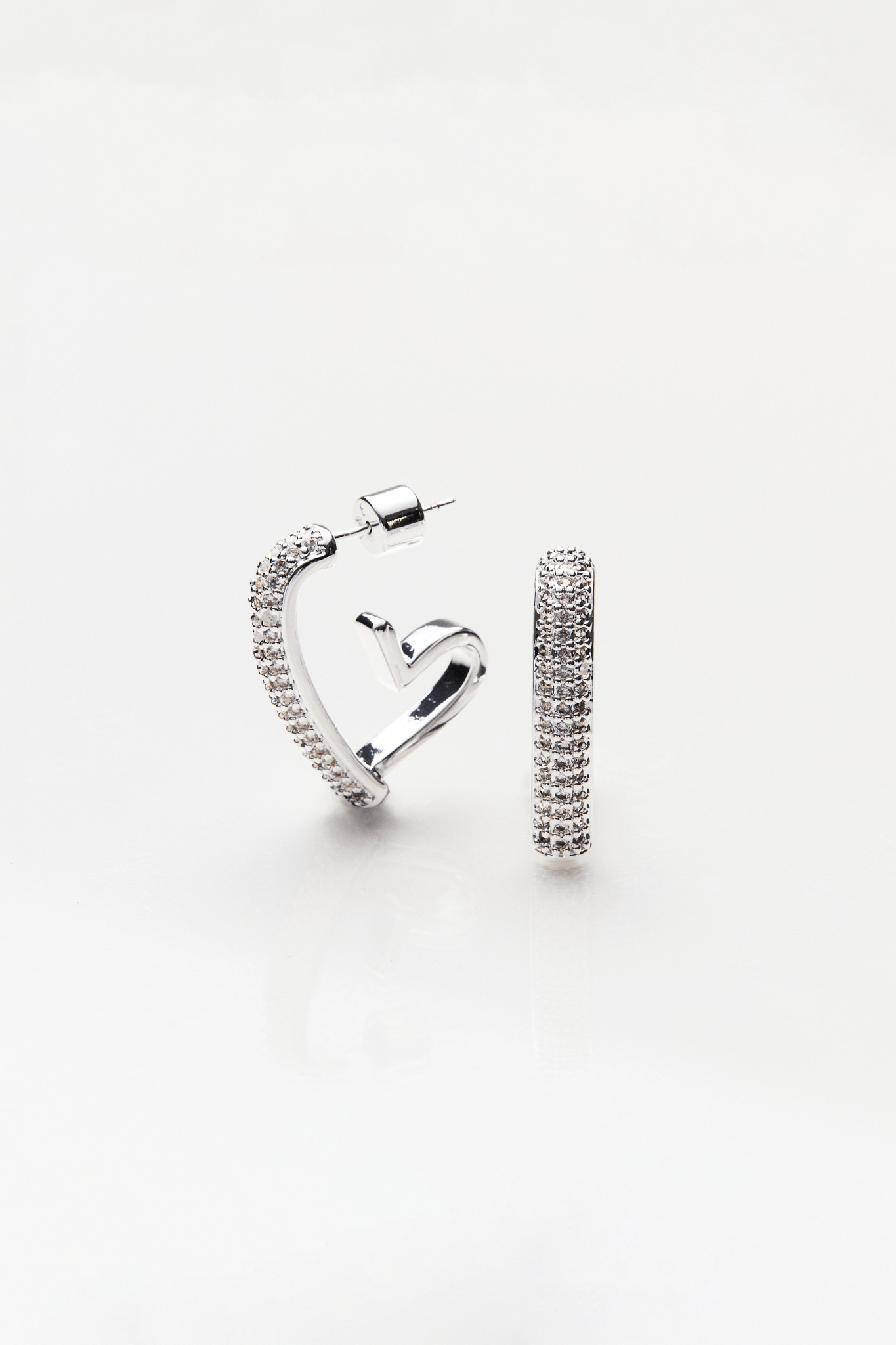 Lara & Ela | Love You To The Moon And Back Silver Earrings - Lara & Ela