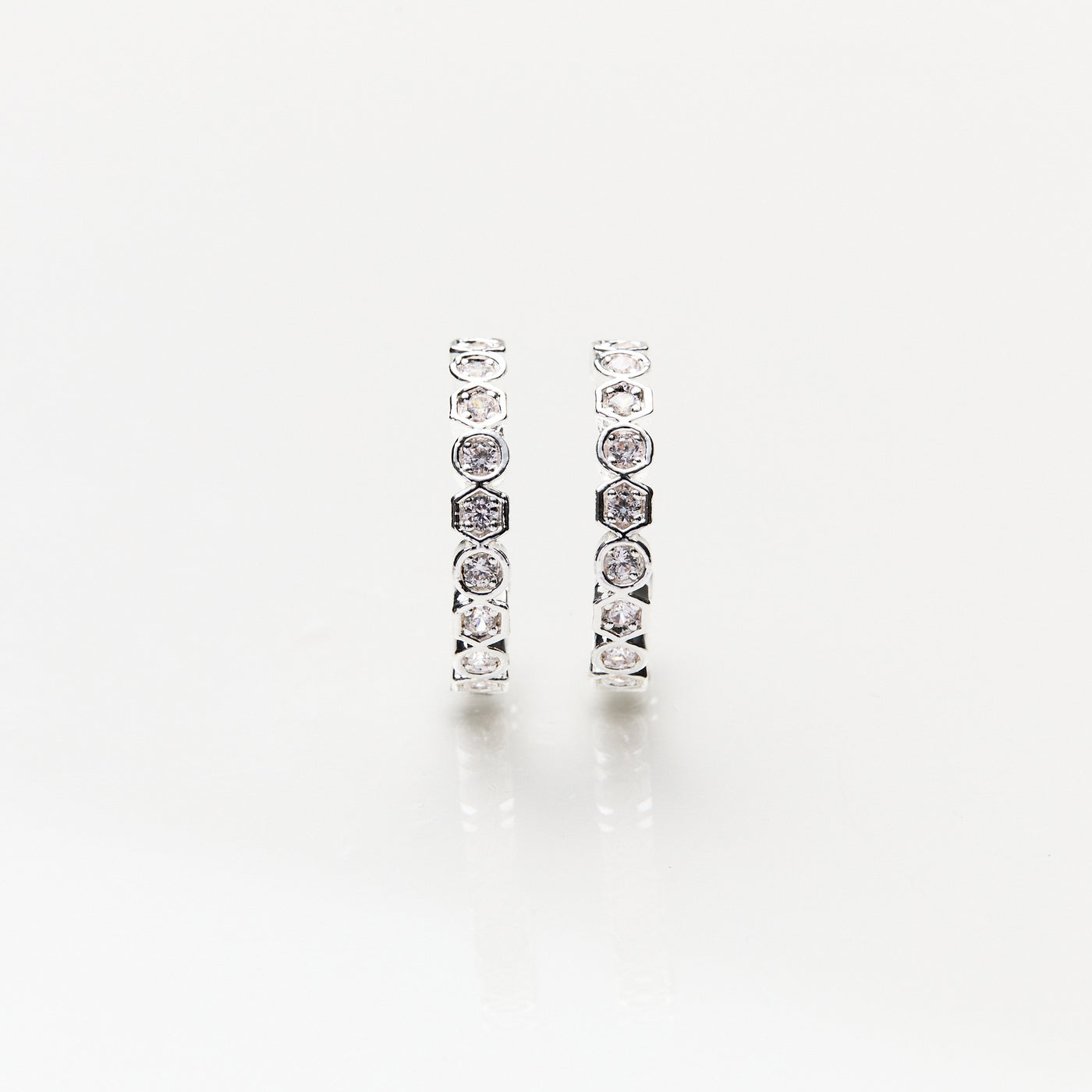 Lara & Ela | Marry Me Silver Earrings