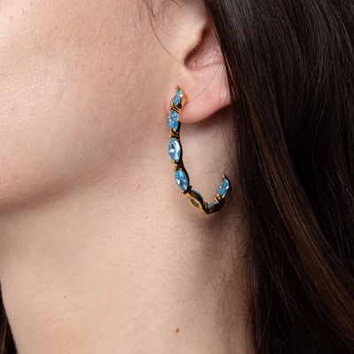 Lara & Ela | Mia Sky Blue G | Earrings