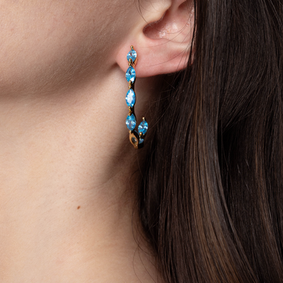 Lara & Ela | Mia Sky Blue G | Earrings