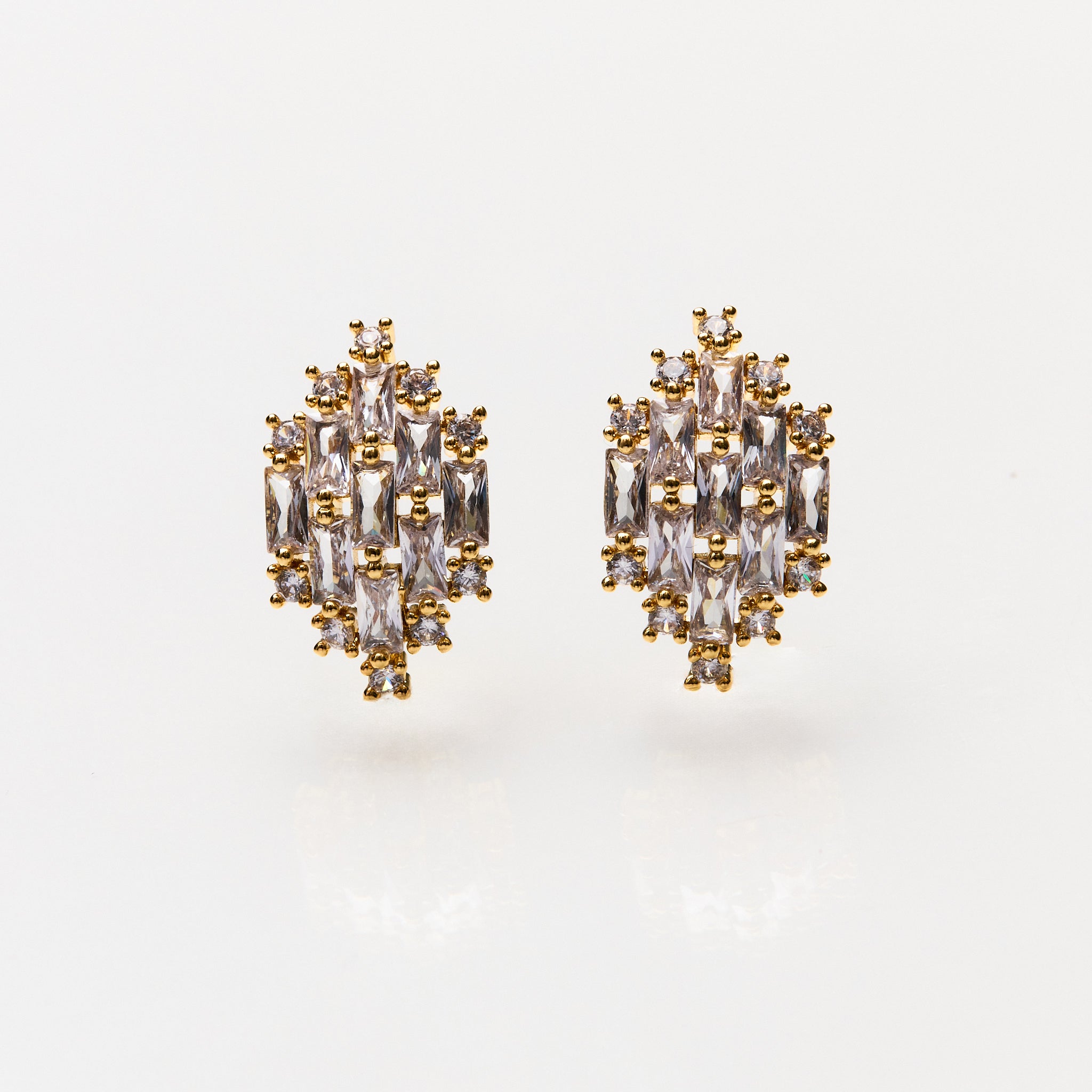 Lara & Ela | Mini Chandelier Gold Earrings - Lara & Ela
