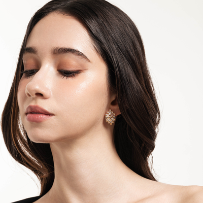 Lara & Ela | Mini Chandelier Gold Earrings