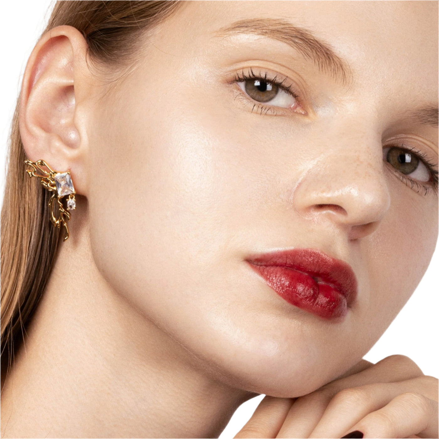 Lara & Ela | With Or Without You Gold Earrings