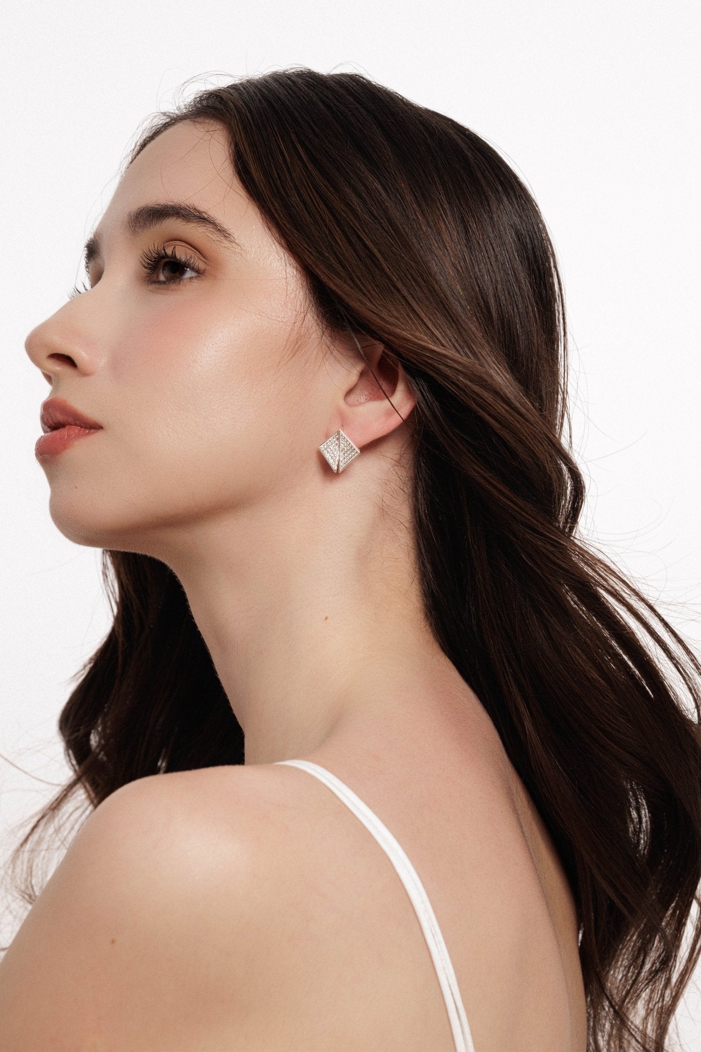 Lara & Ela | Pyramid Rising Earrings - Lara & Ela