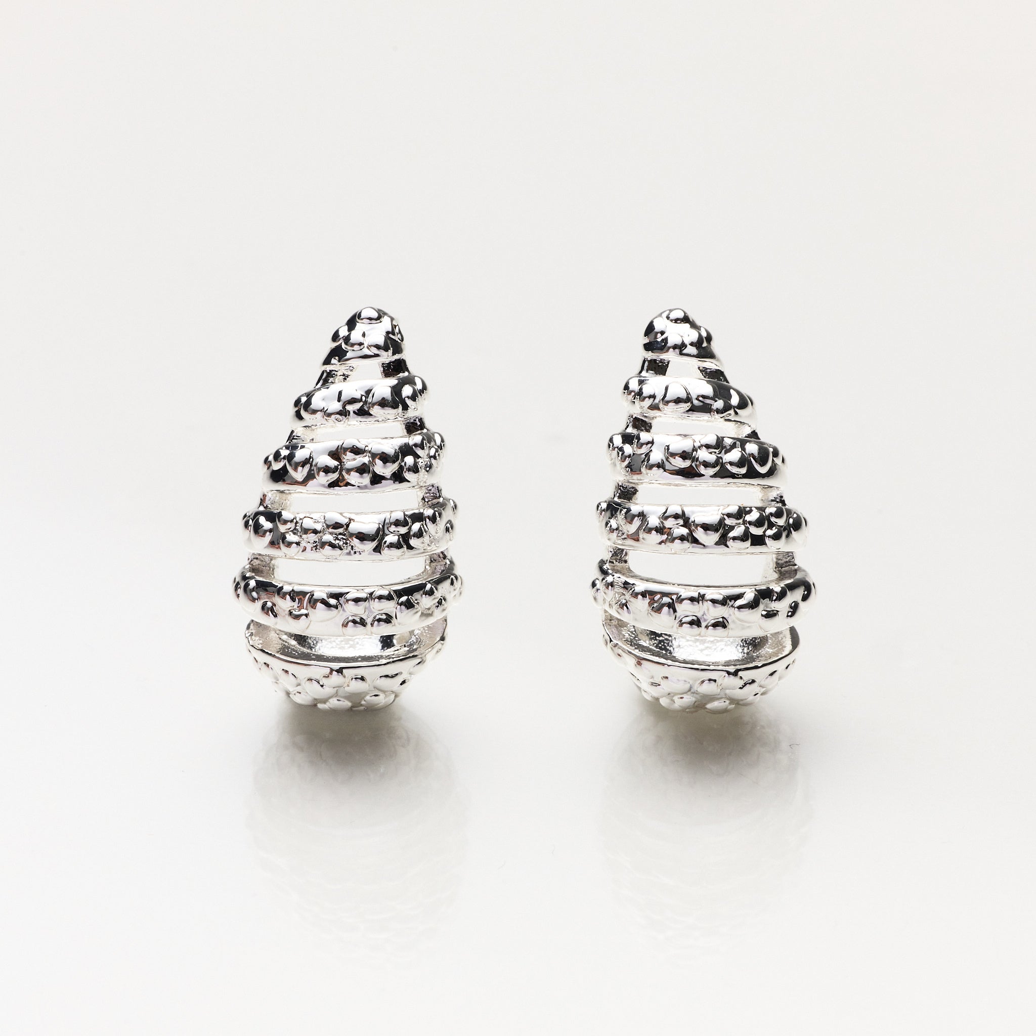 Lara & Ela | Queen B Silver Earrings - Lara & Ela