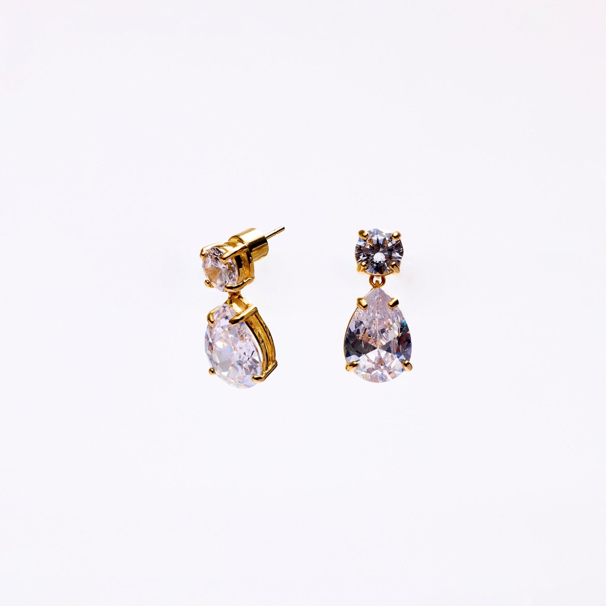 Lara & Ela | Raindrops Gold Earrings - Lara & Ela