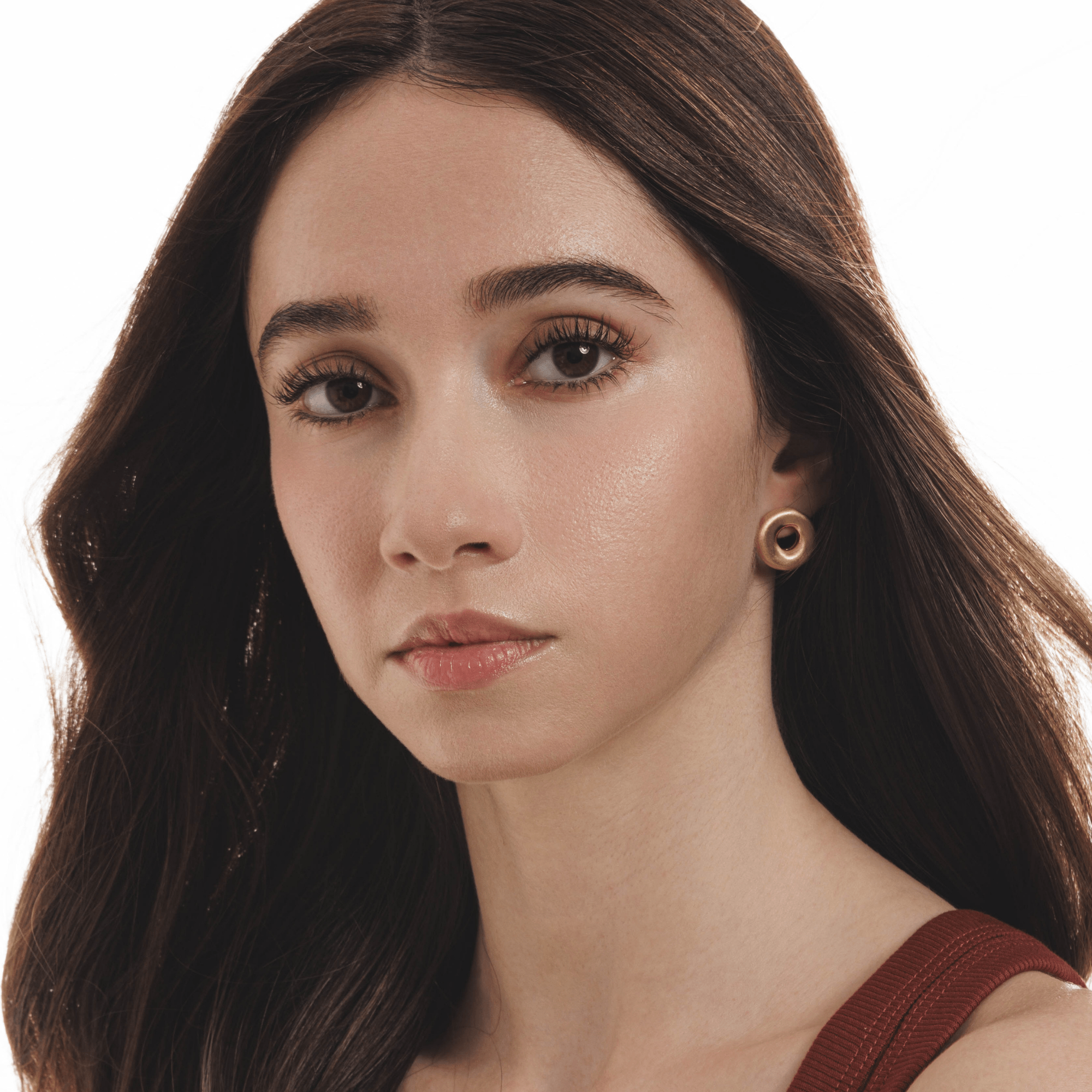 Lara & Ela | Love Makes The World Go Round Gold Earrings - Lara & Ela
