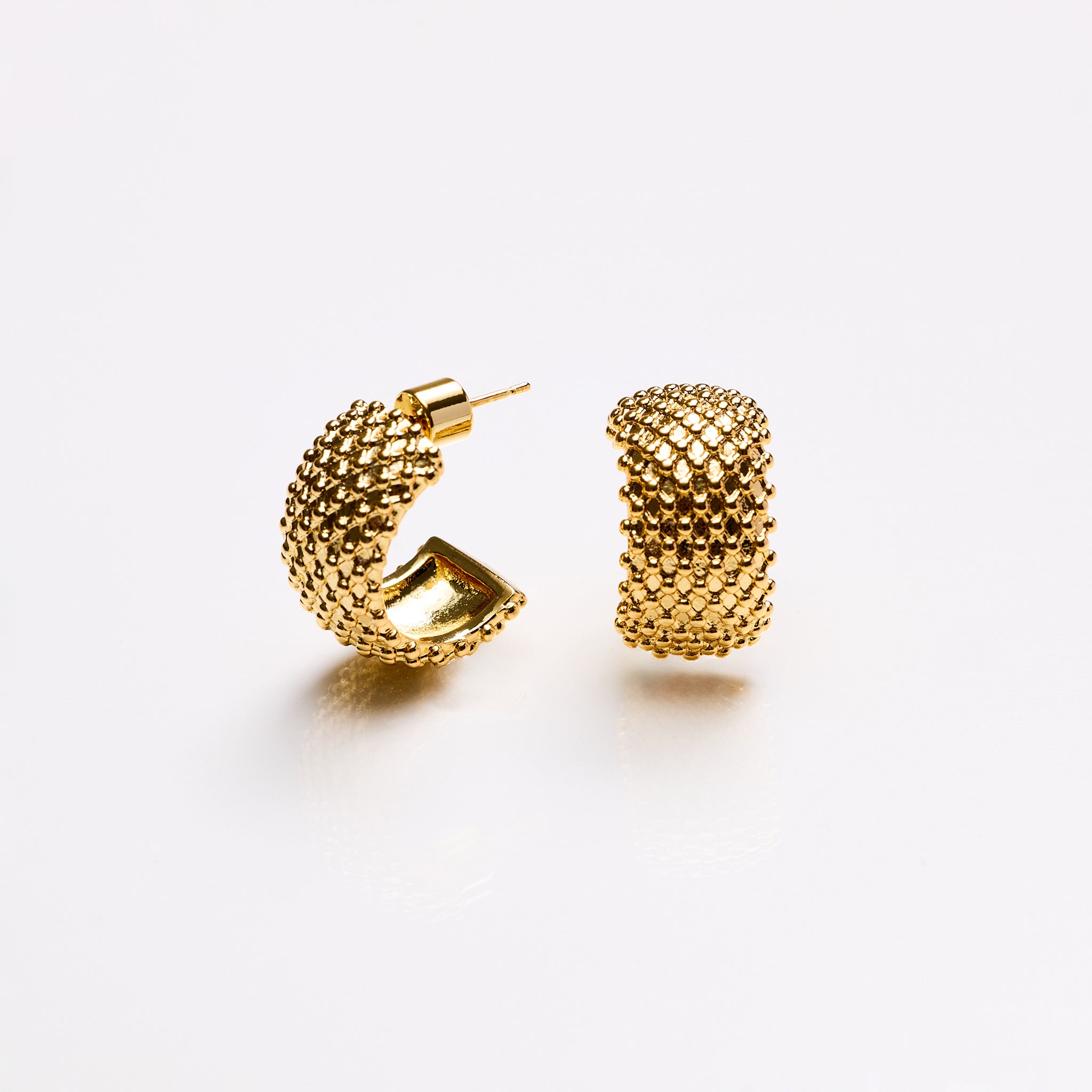 Lara & Ela | Run The Gamut Gold Earrings - Lara & Ela