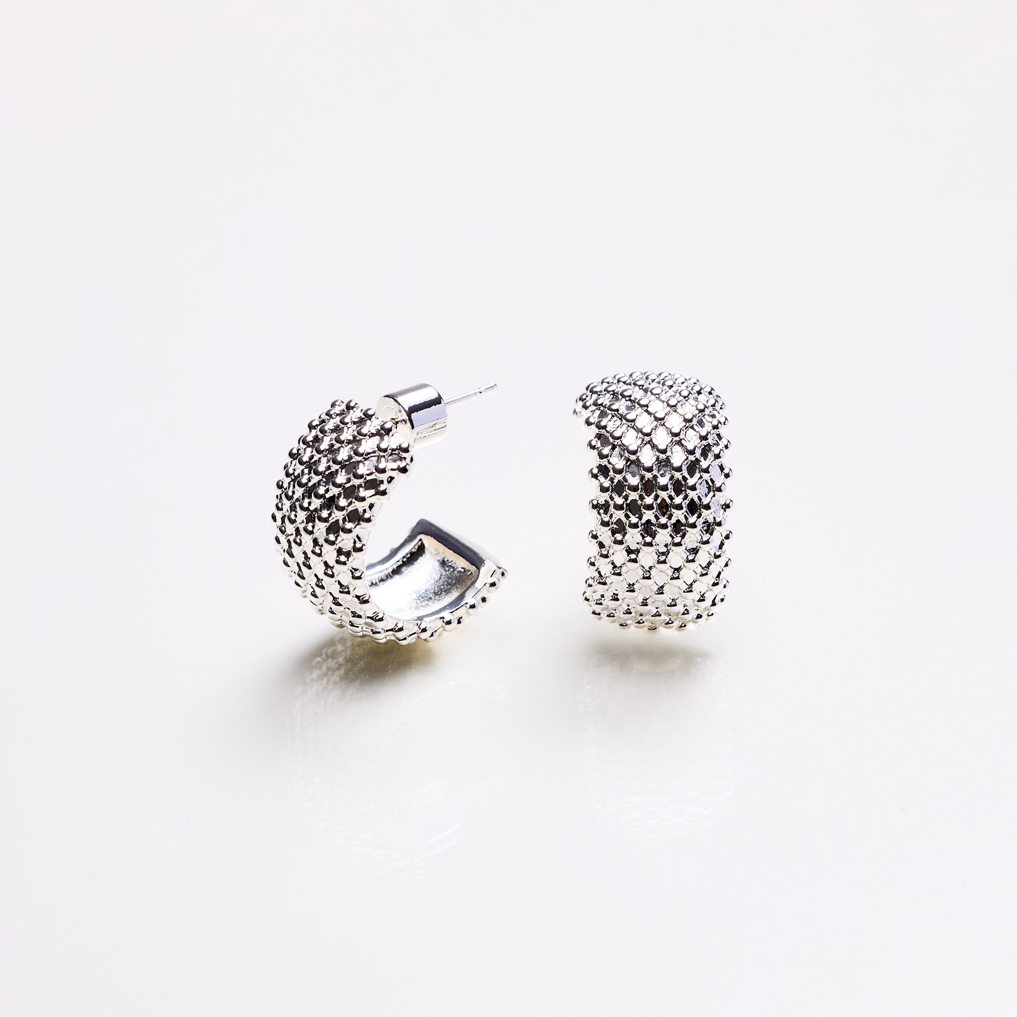 Lara & Ela | Run The Gamut Silver Earrings - Lara & Ela