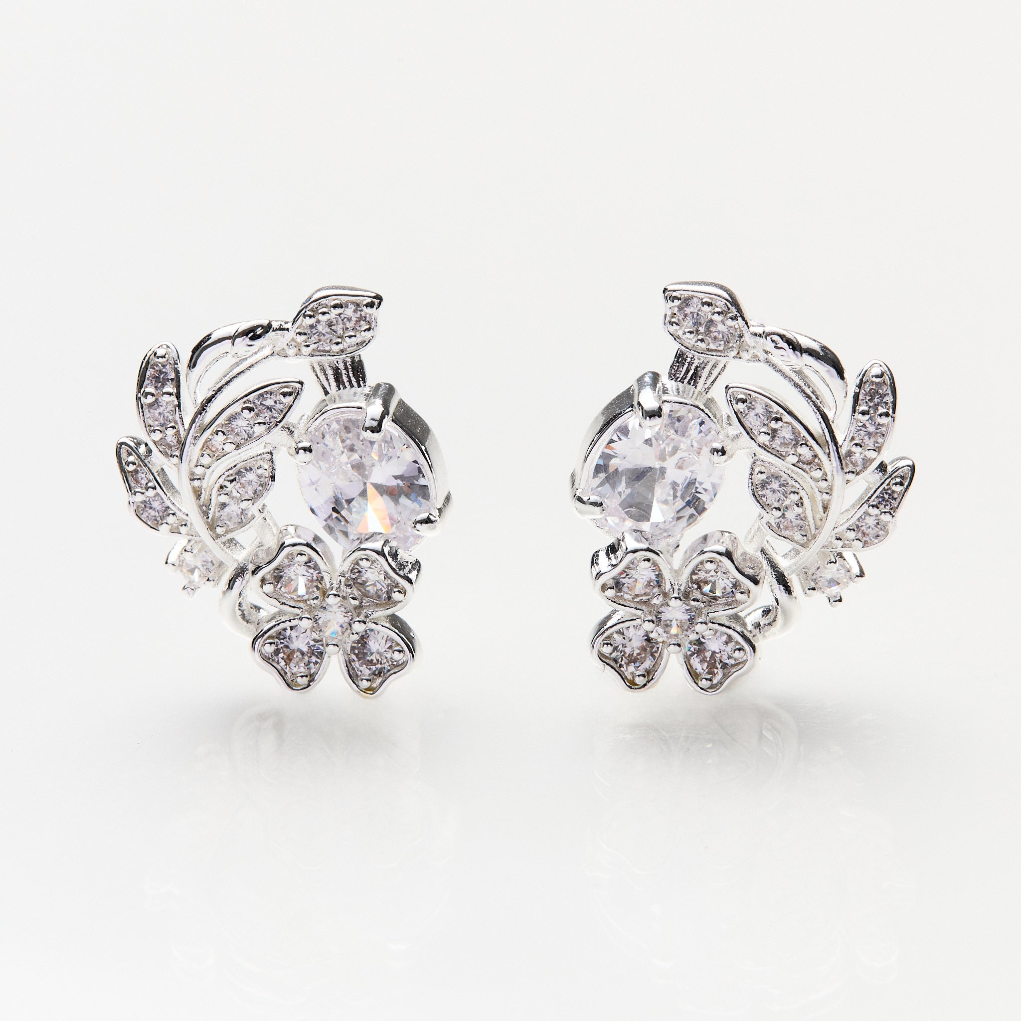 Lara & Ela | Secret Garden Silver Earrings - Lara & Ela