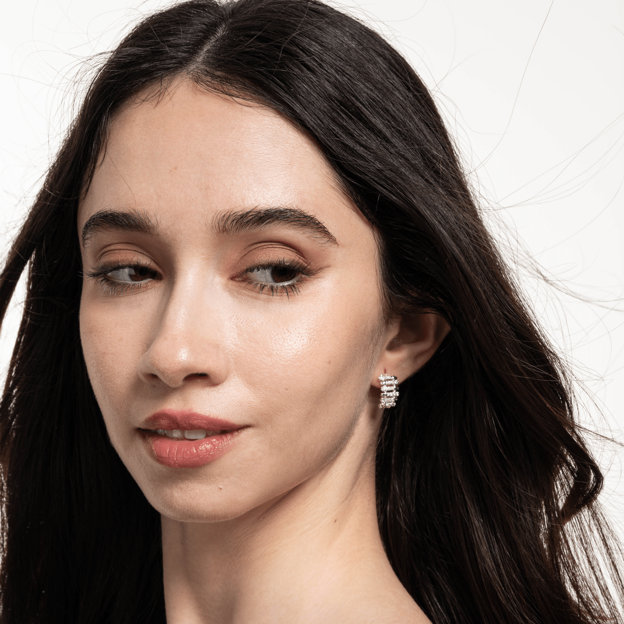 Lara & Ela | Snake And Ladder Silver Earrings - Lara & Ela