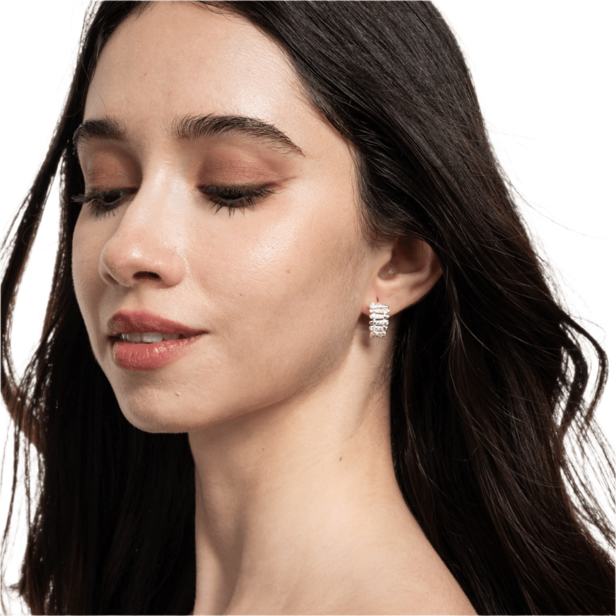 Lara & Ela | Snake And Ladder Silver Earrings - Lara & Ela