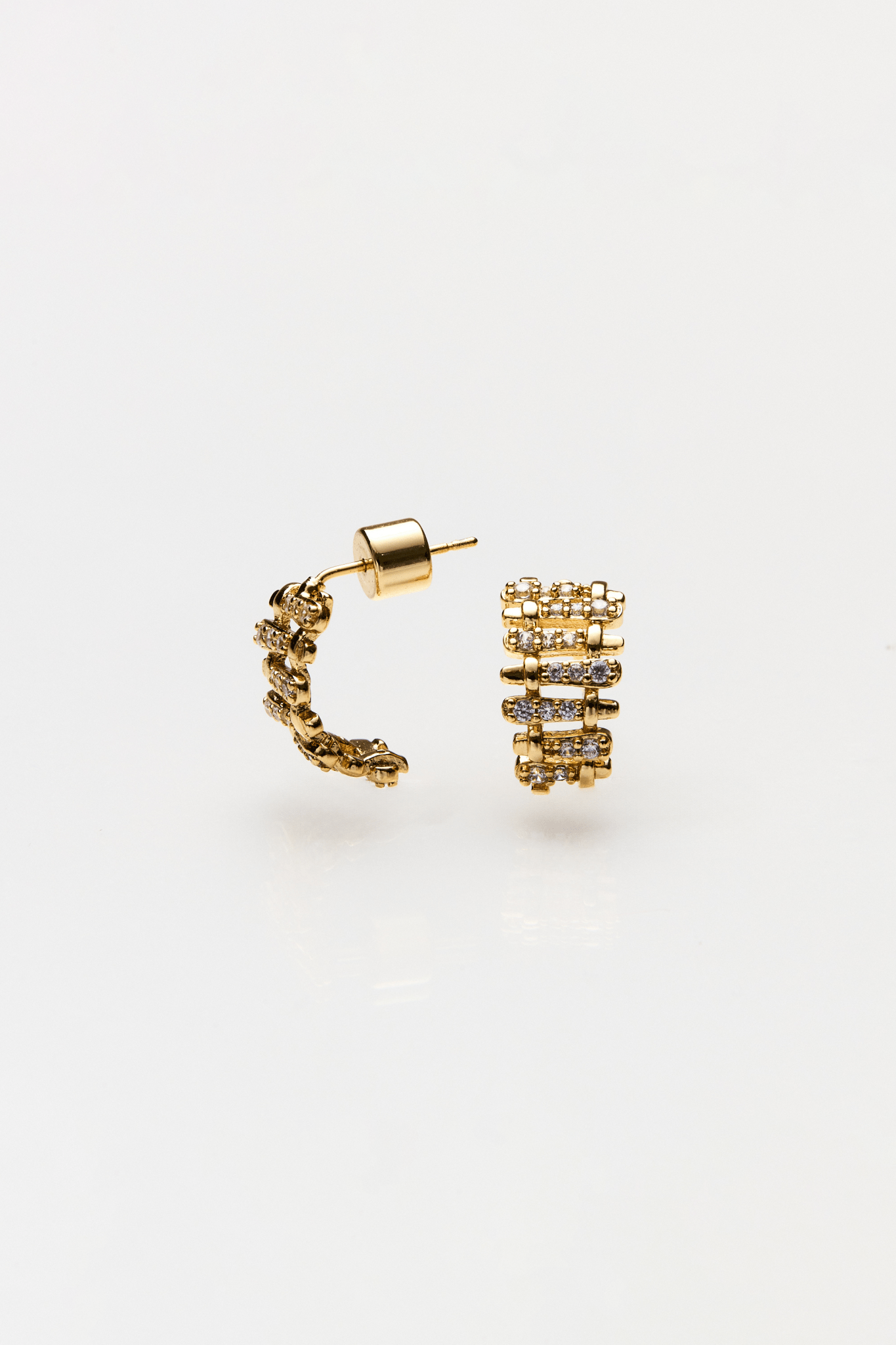 Lara & Ela | Snake And Ladder Earrings - Lara & Ela