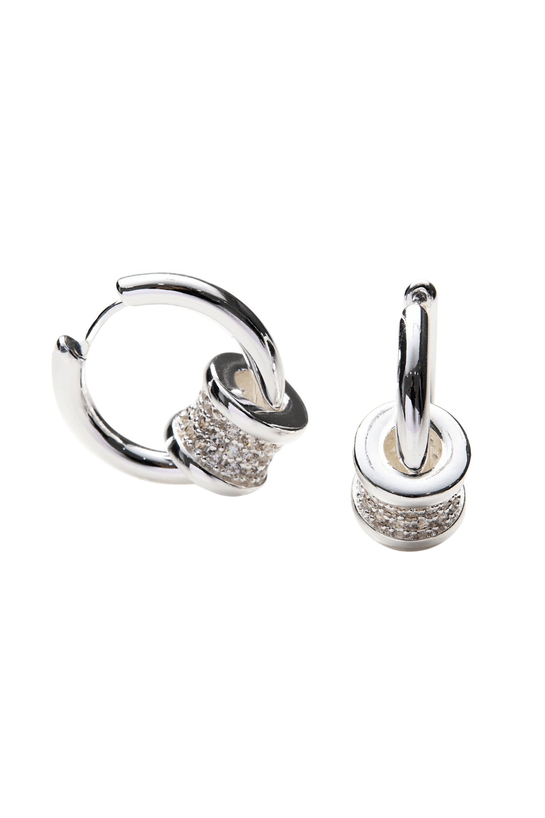Lara & Ela I SparkleSphere Silver Earrings - Lara & Ela