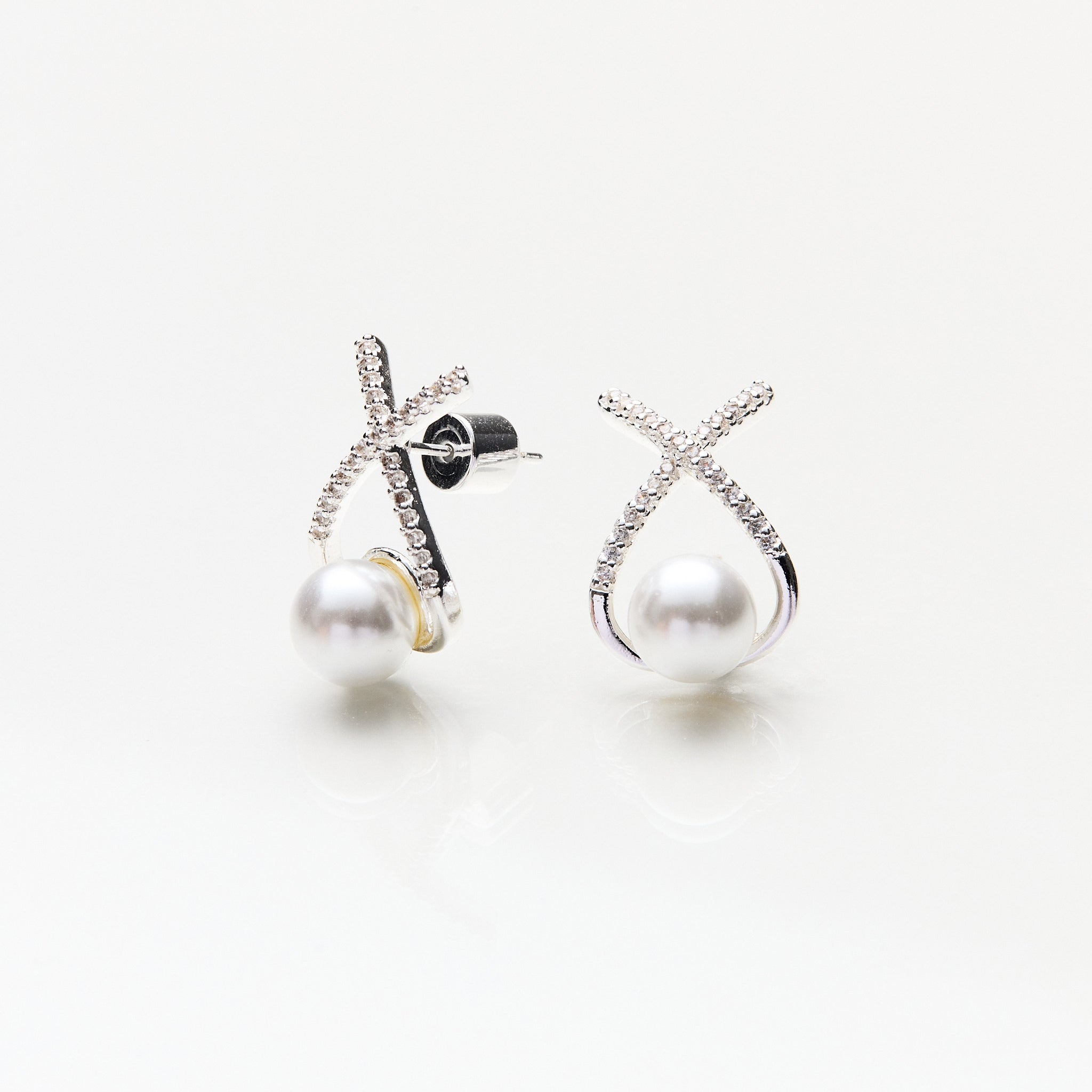 Lara & Ela | Star - crossed Lovers Silver Earrings - Lara & Ela