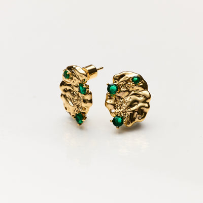 Lara & Ela | Starship Gold Earrings - Lara & Ela